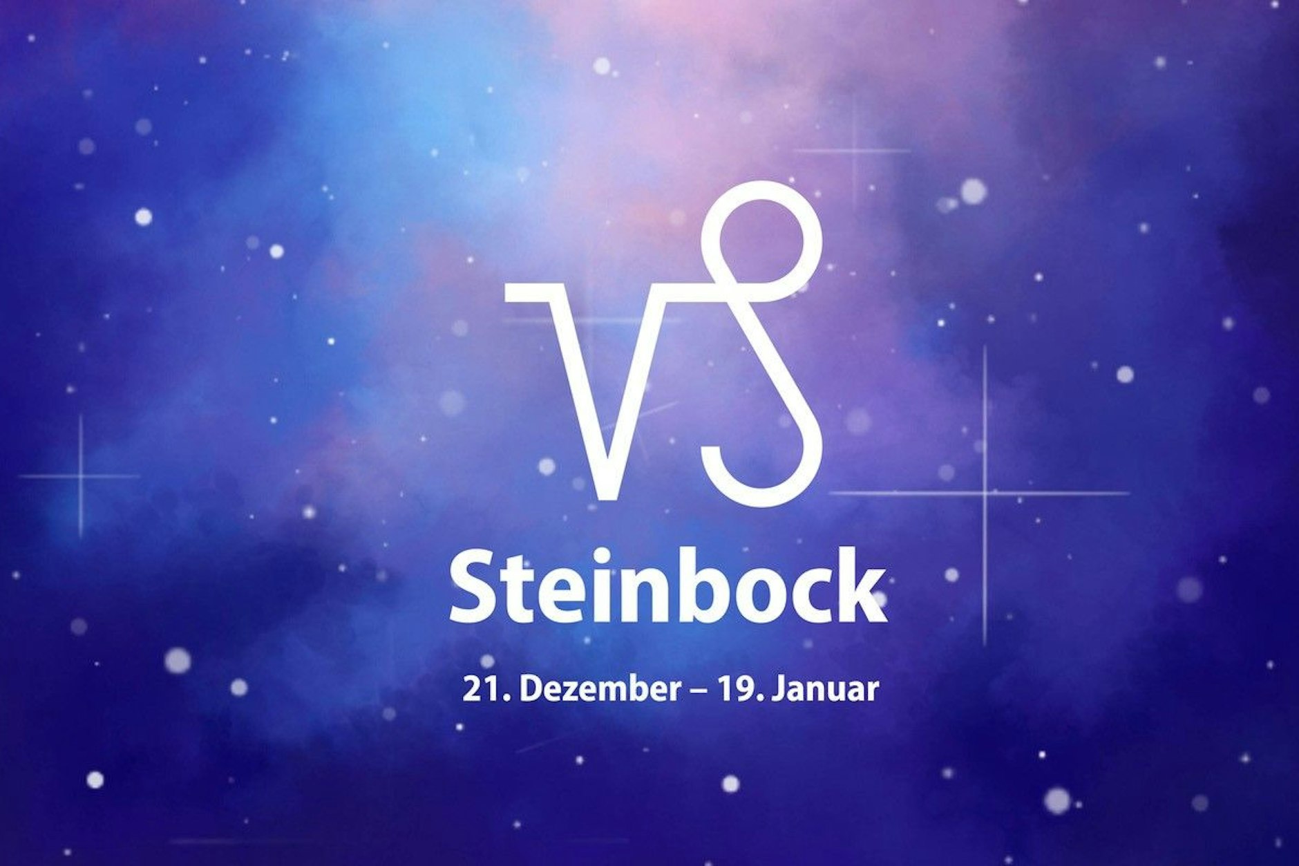 Zum Sternzeichen Steinbock gehören allen, die zwischen dem 22. Dezember und dem 19. Januar geboren wurden. 