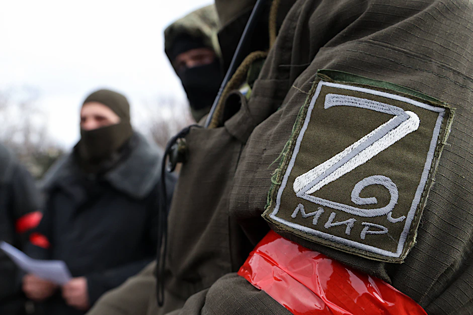 Russische Soldaten in der Region Saporischschja im Osten der Ukraine.
