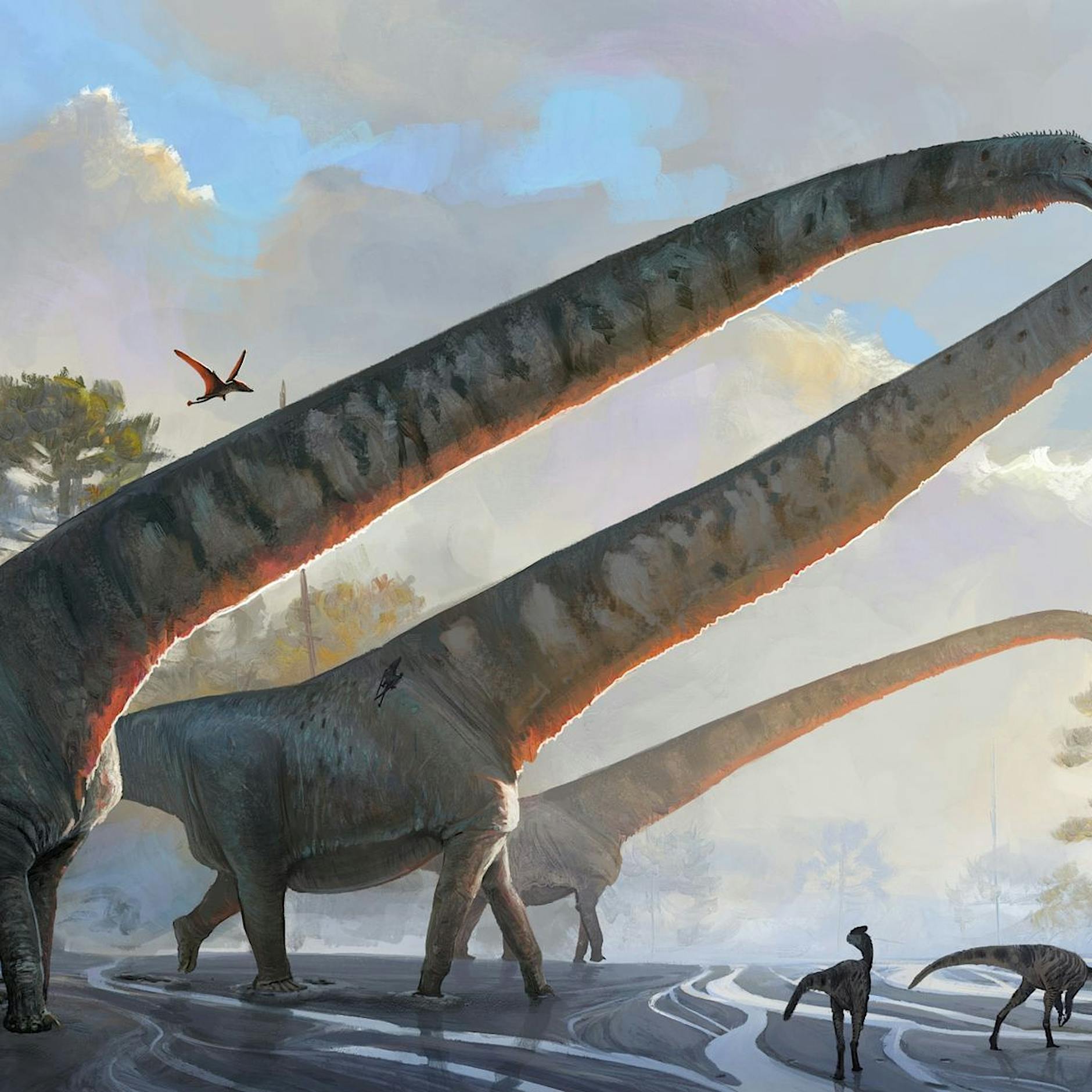 Wissenschaftler finden Dinosaurier mit bislang längstem Hals