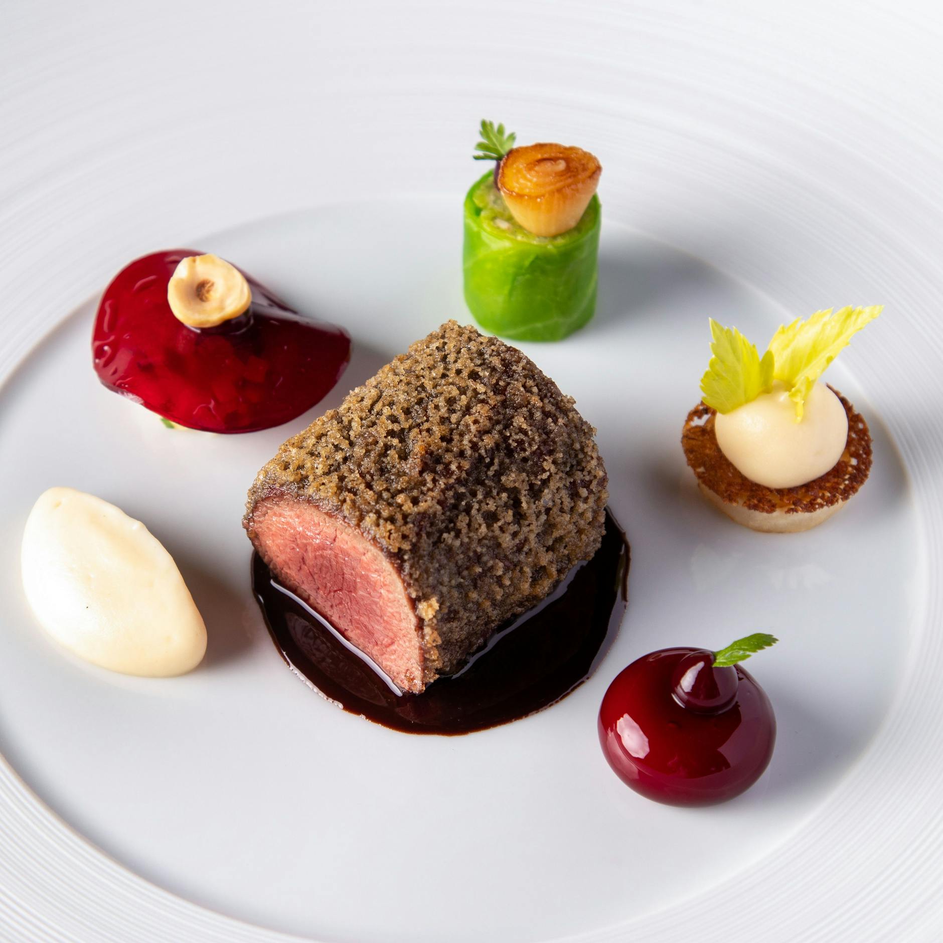 Der Rehrücken mit Sauce Rouennaise stammt von einem Brandenburger Reh.