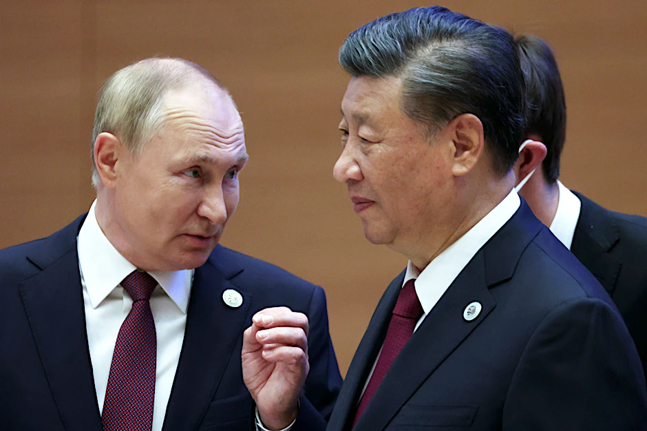 Ein Foto von Wladimir Putin und Xi Jinping aus dem Jahr 2022, beide trafen sich in Usbekistan.