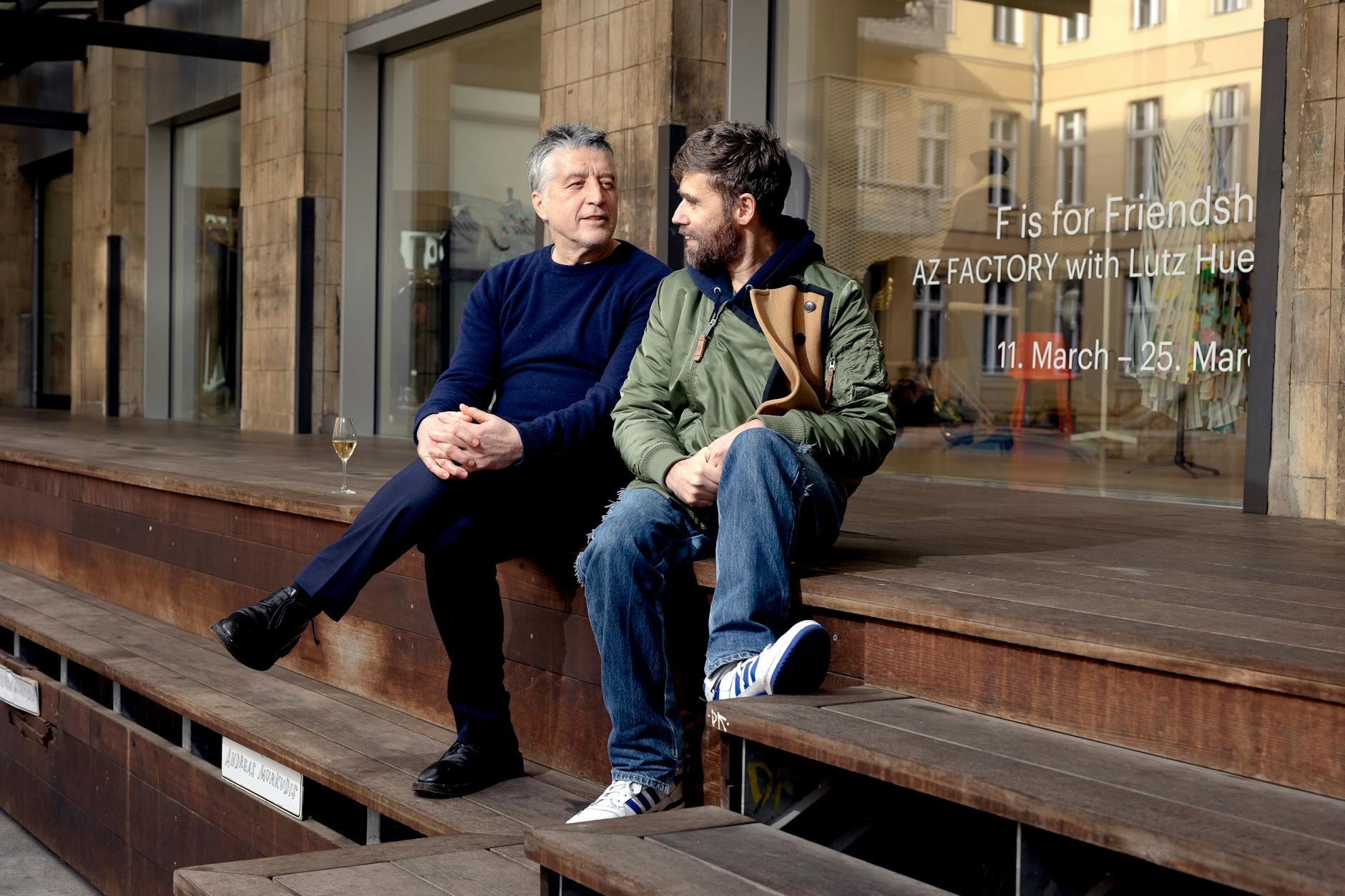 Seit vielen Jahren befreundet: Store-Inhaber Andreas Murkudis (links) und Lutz Huelle.