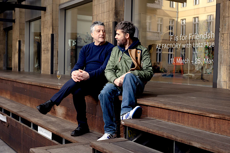 Seit vielen Jahren befreundet: Store-Inhaber Andreas Murkudis (links) und Lutz Huelle.