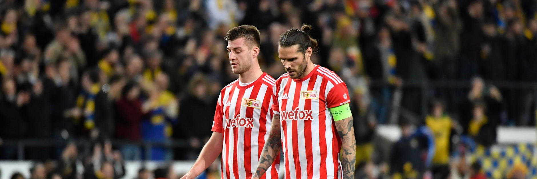 Hängende Köpfe bei Christopher Trimmel (r.), Robin Knoche und den anderen Stars des 1. FC Union nach dem 0:3 bei Union Saint-Gilloise. 