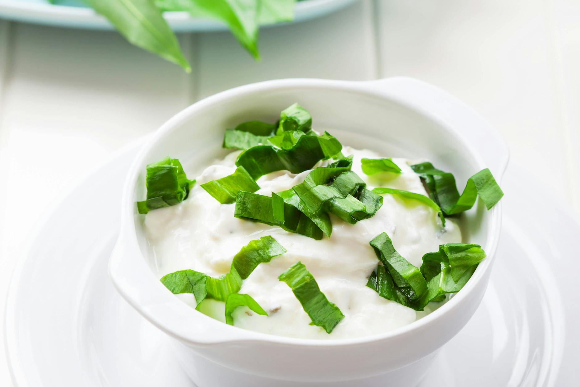 Ein leckerer Bärlauch-Dipp.