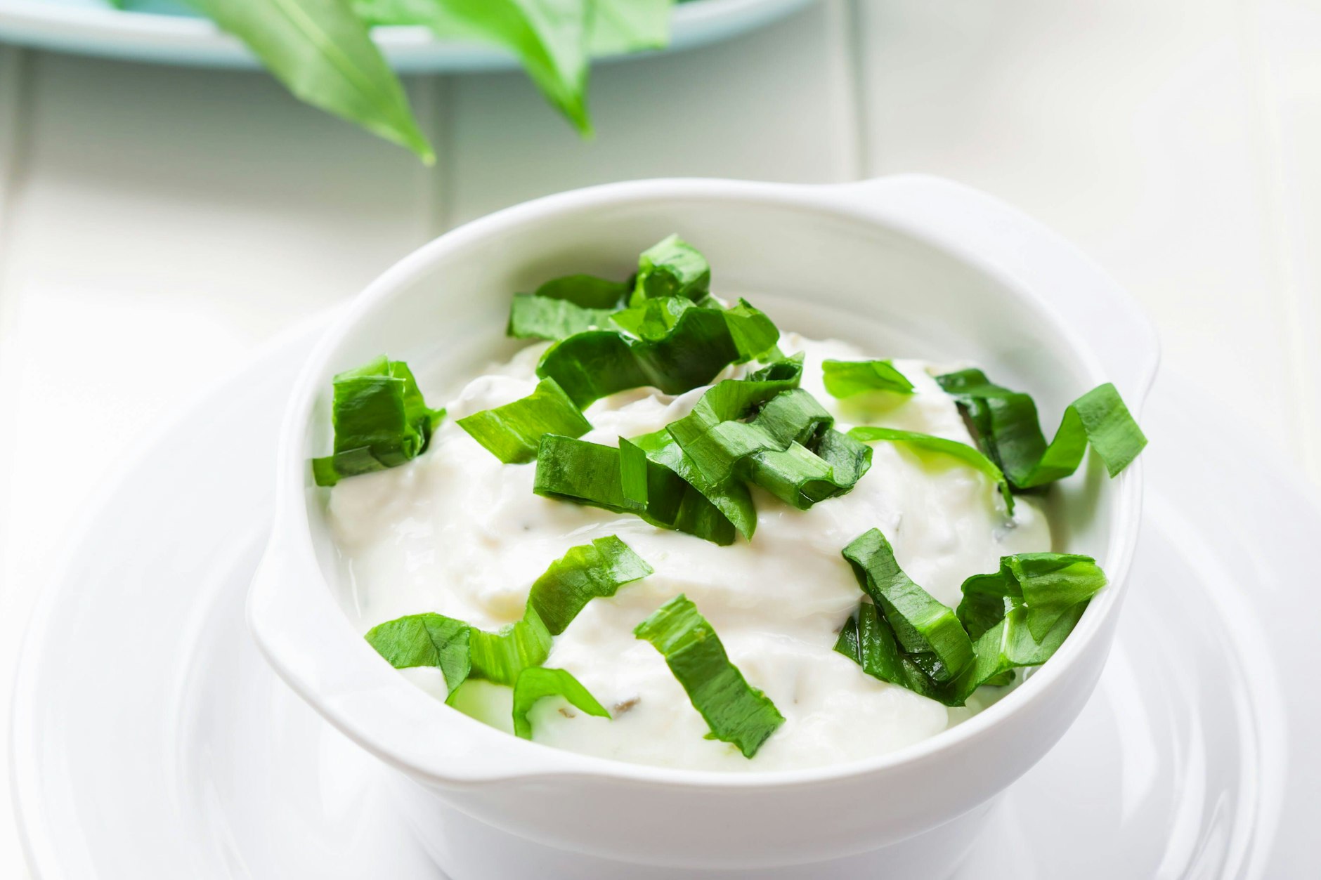 Ein leckerer Bärlauch-Dipp.