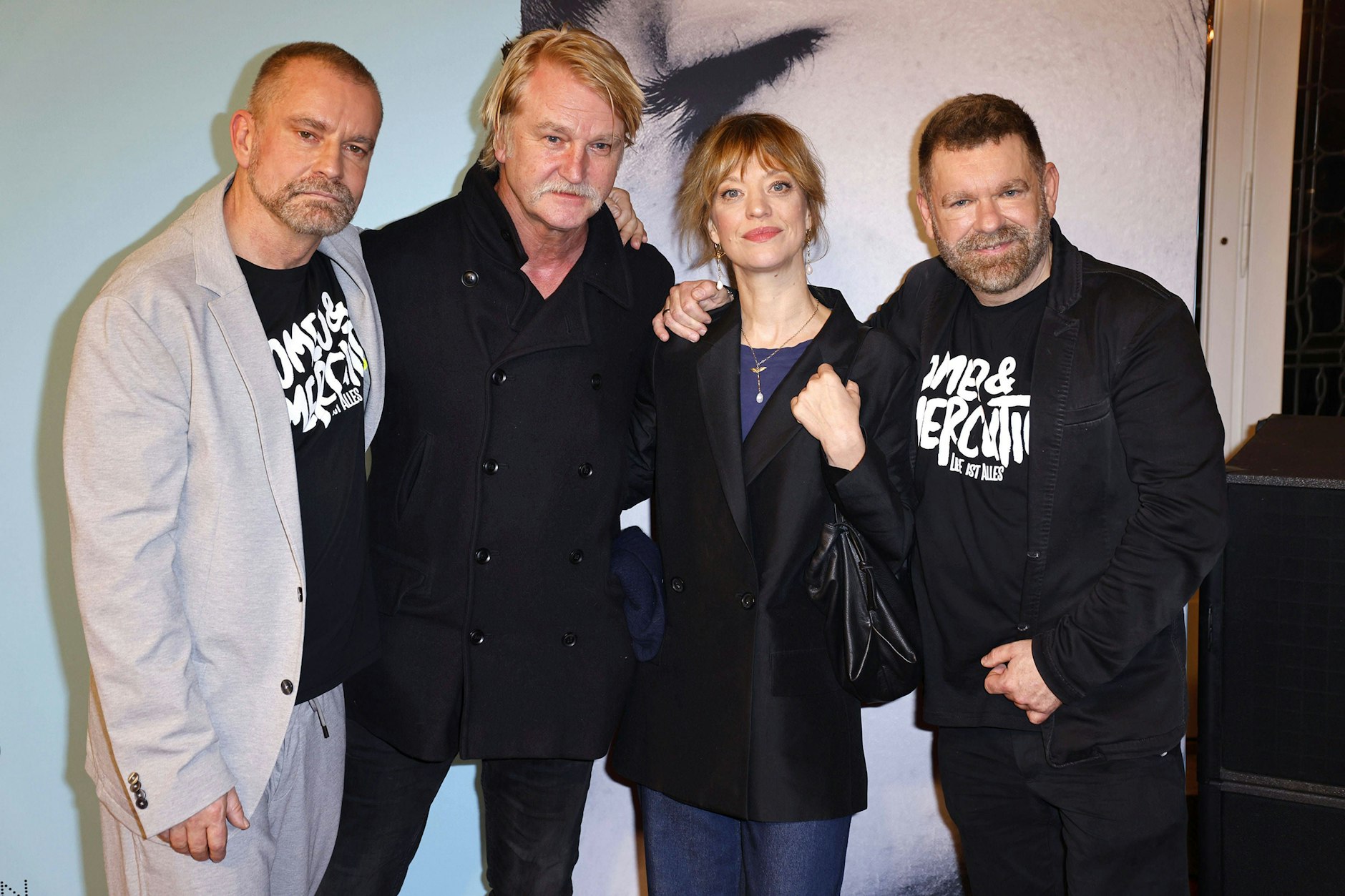Ulf Leo Sommer, Detlev Buck, Heike Makatsch und Peter Plate bei der „Romeo &amp; Julia- Liebe ist Alles“-Musical-Premiere im Stage Theater des Westens Berlin.