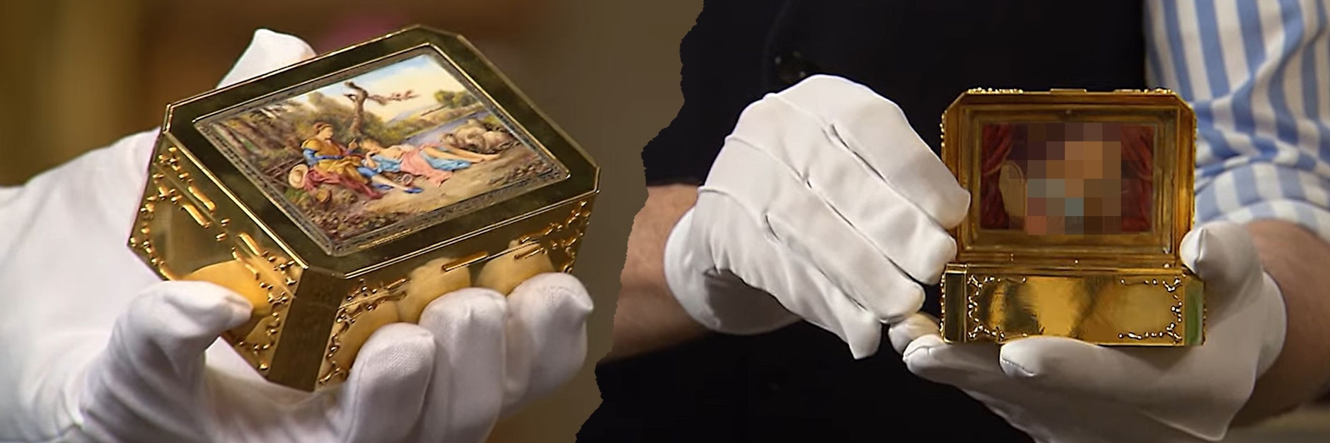 Dieses erotische Döschen mitsamt Sex-Malerei im Inneren kam bei „Bares für Rares“ unter den Hammer.