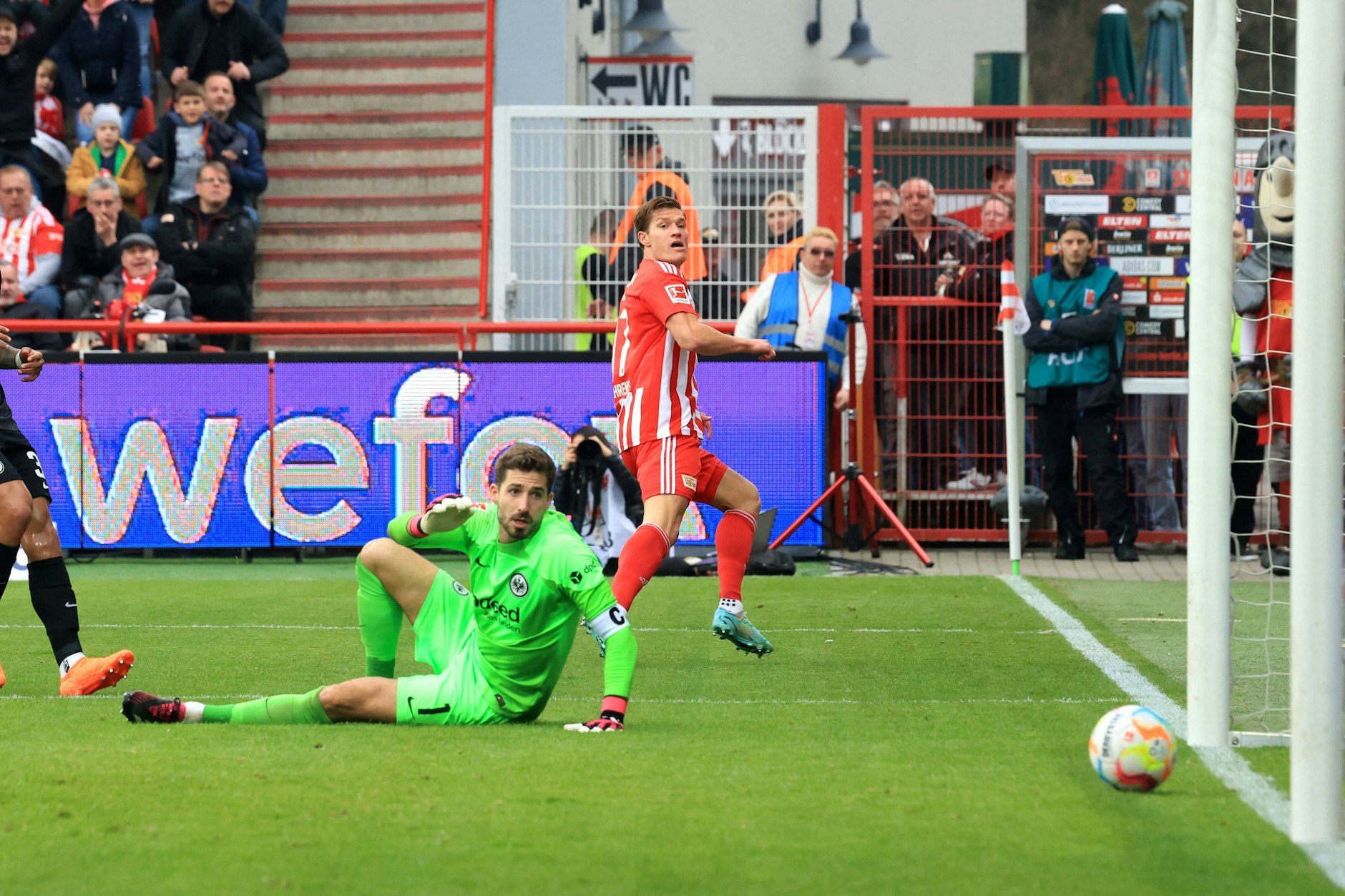 Kevin Behrens sorgte für die Entscheidung, traf zum 2:0 für den 1. FC Union gegen Eintracht Frankfurt. 