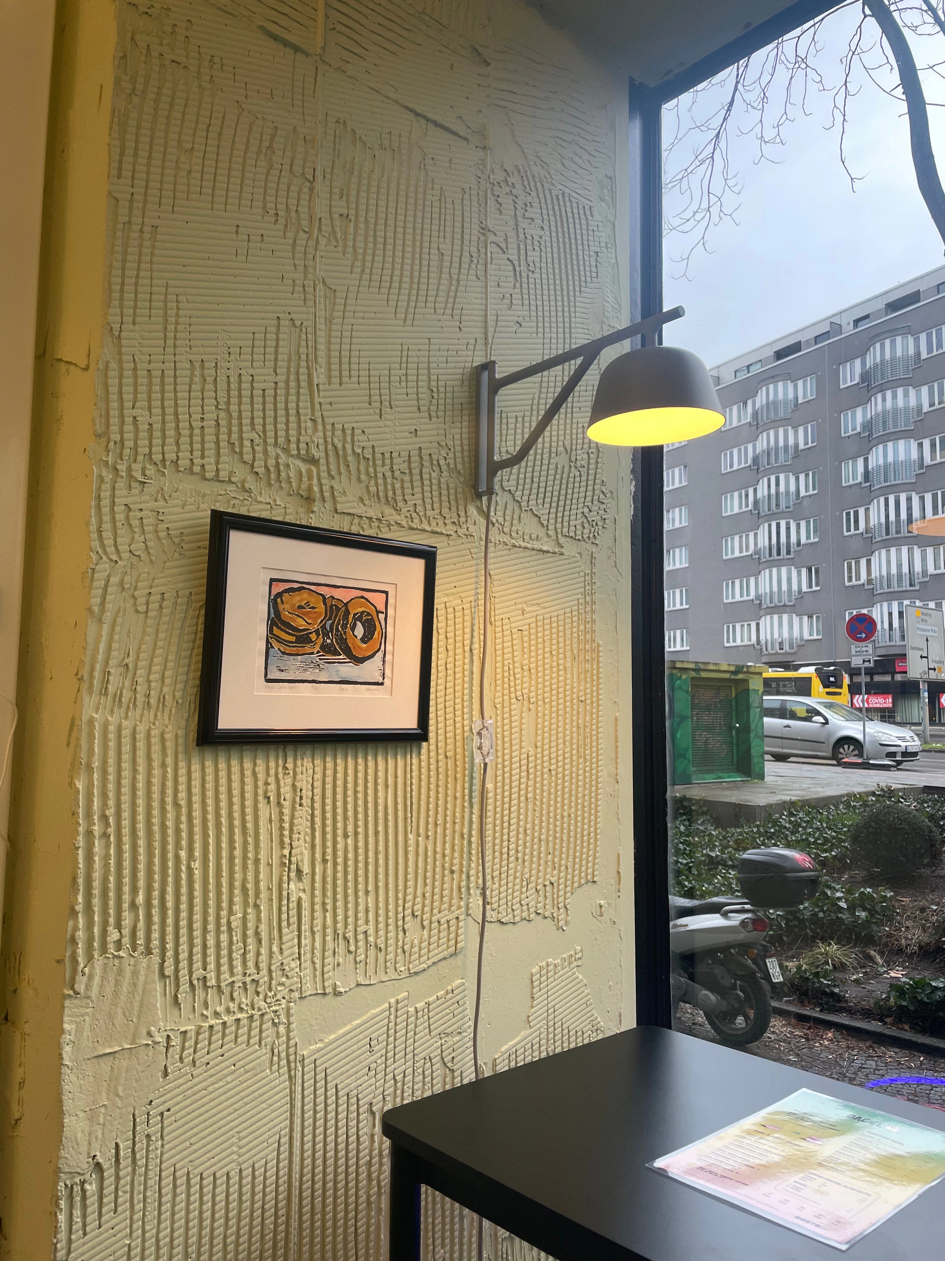 Der Blick aus dem Fenster bei Beste Bagel Berlin