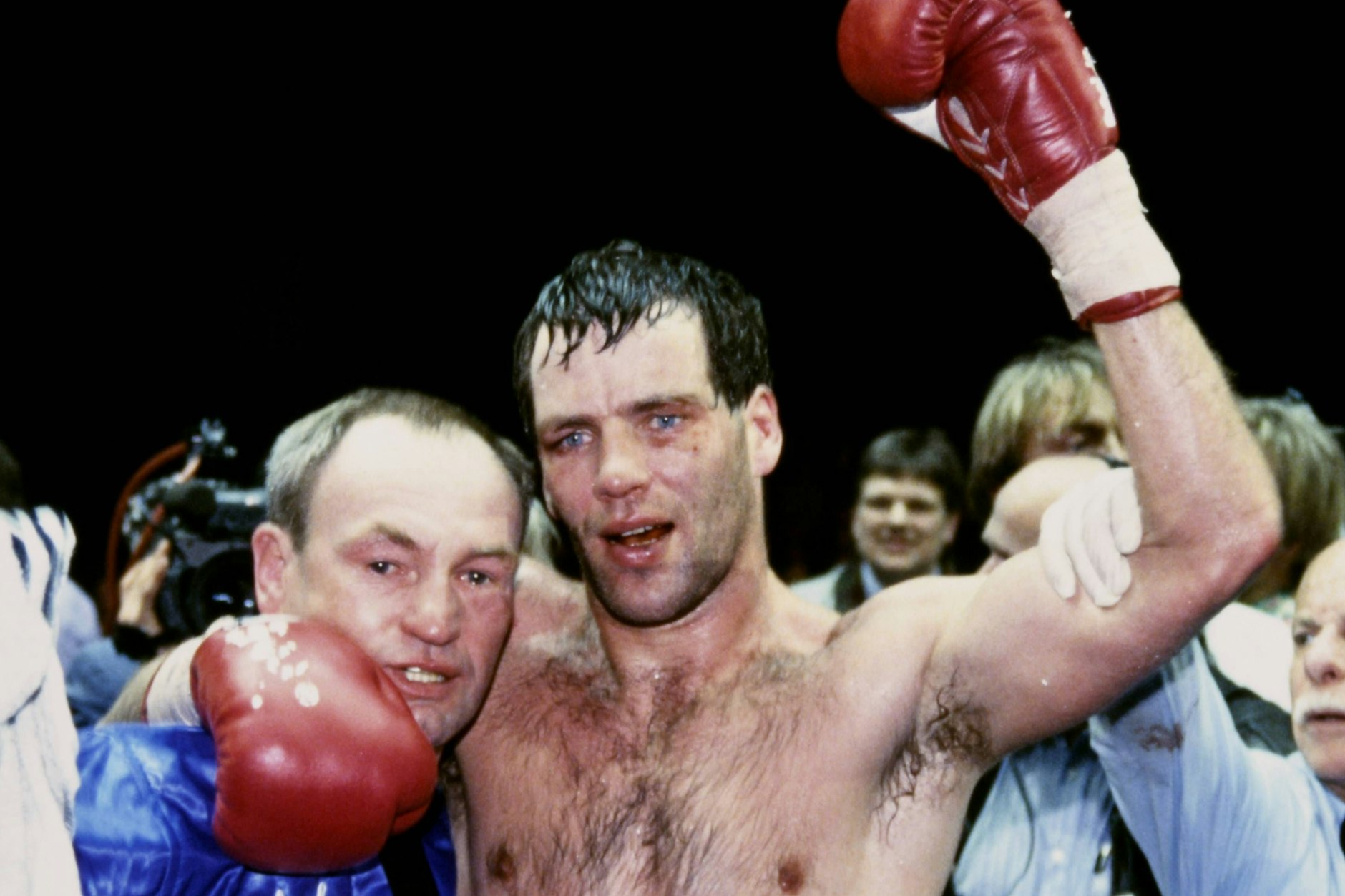 Trainer Manfred Wolke (l.), 1968 selbst Olympiasieger, macht aus Henry Maske einen absoluten Weltklasse-Boxer.