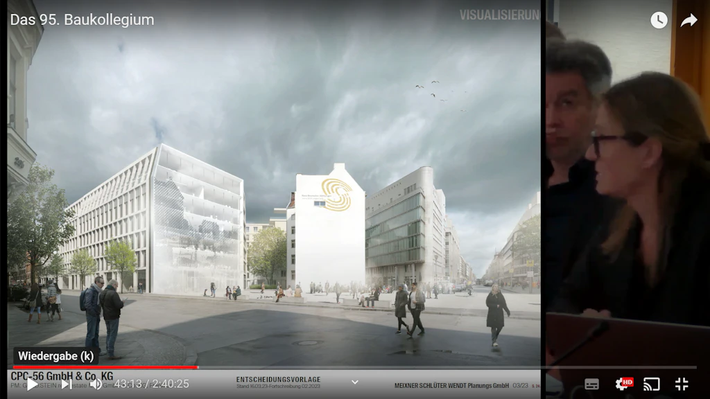 Baukollegium berät zum Checkpoint Charlie – und ein Ex-Senator redet mit