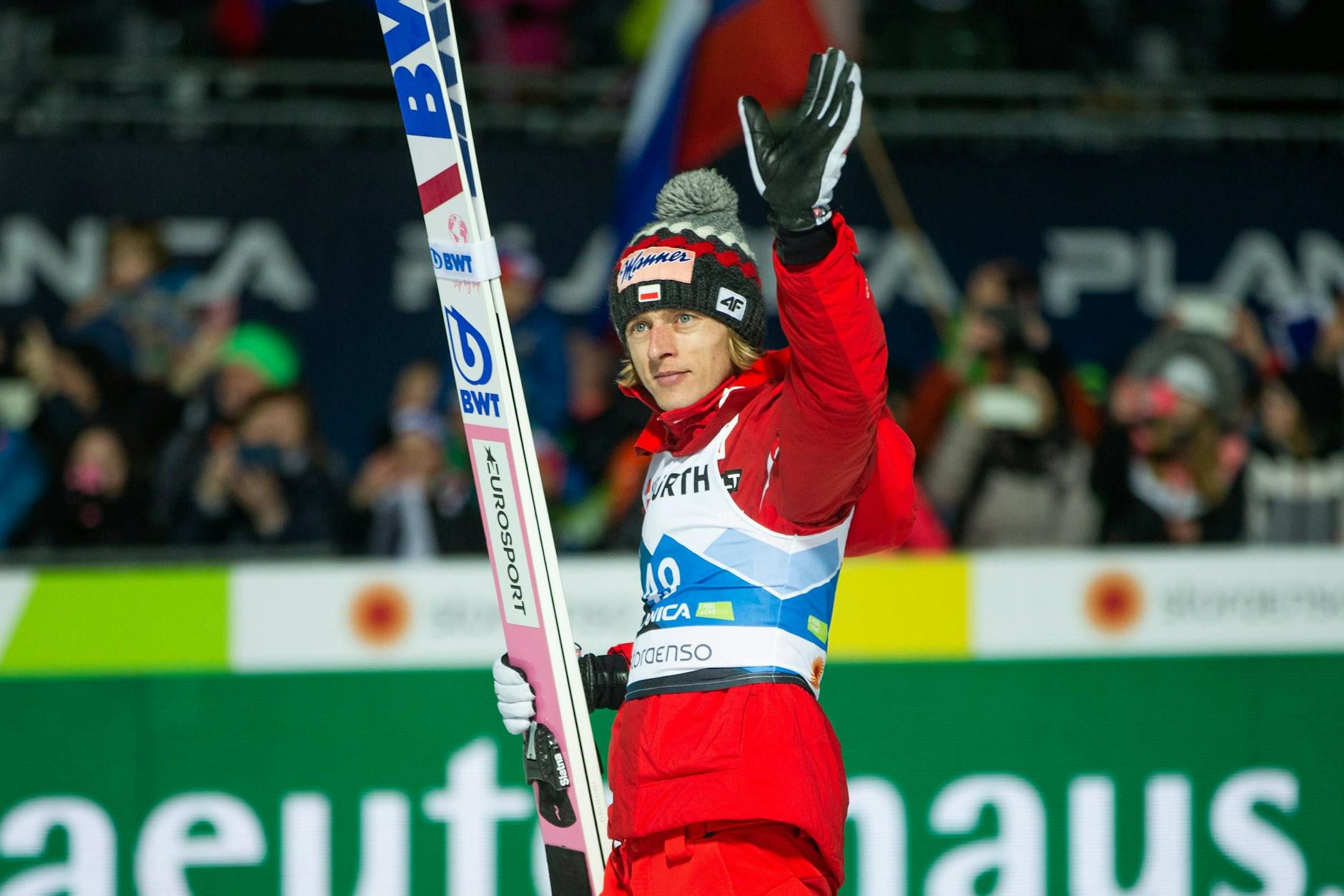 Der polnische Skispringer Dawid Kubacki.
