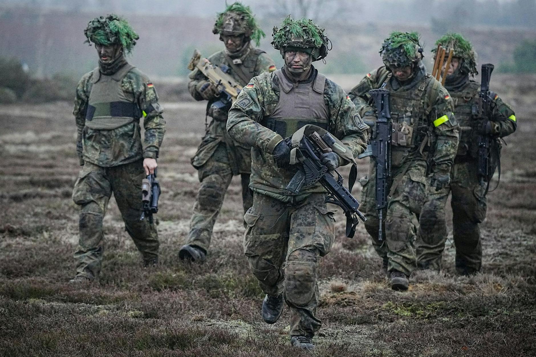 Soldaten der Bundeswehr bei einer Ausbildungsübung.