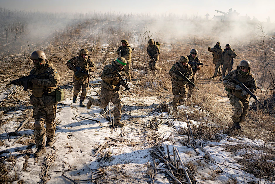 Ukrainische Soldaten in Kharkiv&nbsp;