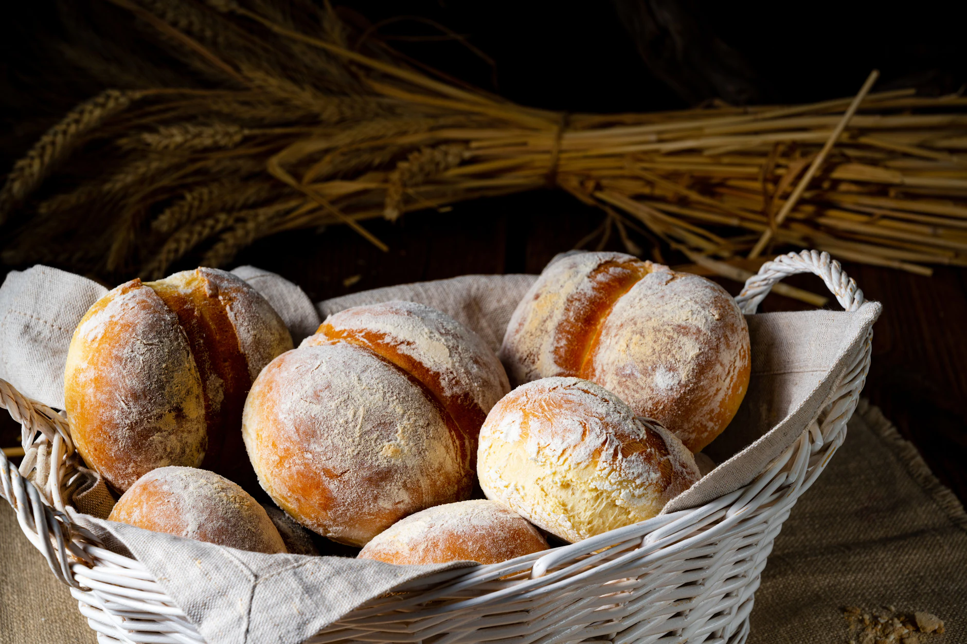 Frische Brötchen Essen Asse Des Gesangs