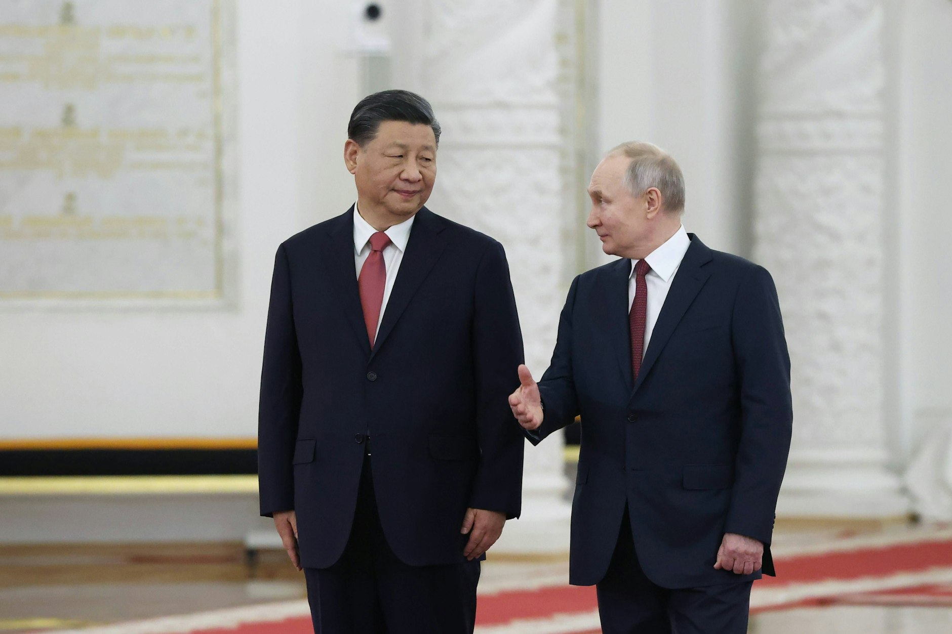 Russlands Präsident Wladimir Putin empfing Chinas Staatschef Xi Jinping am Montag in Moskau.
