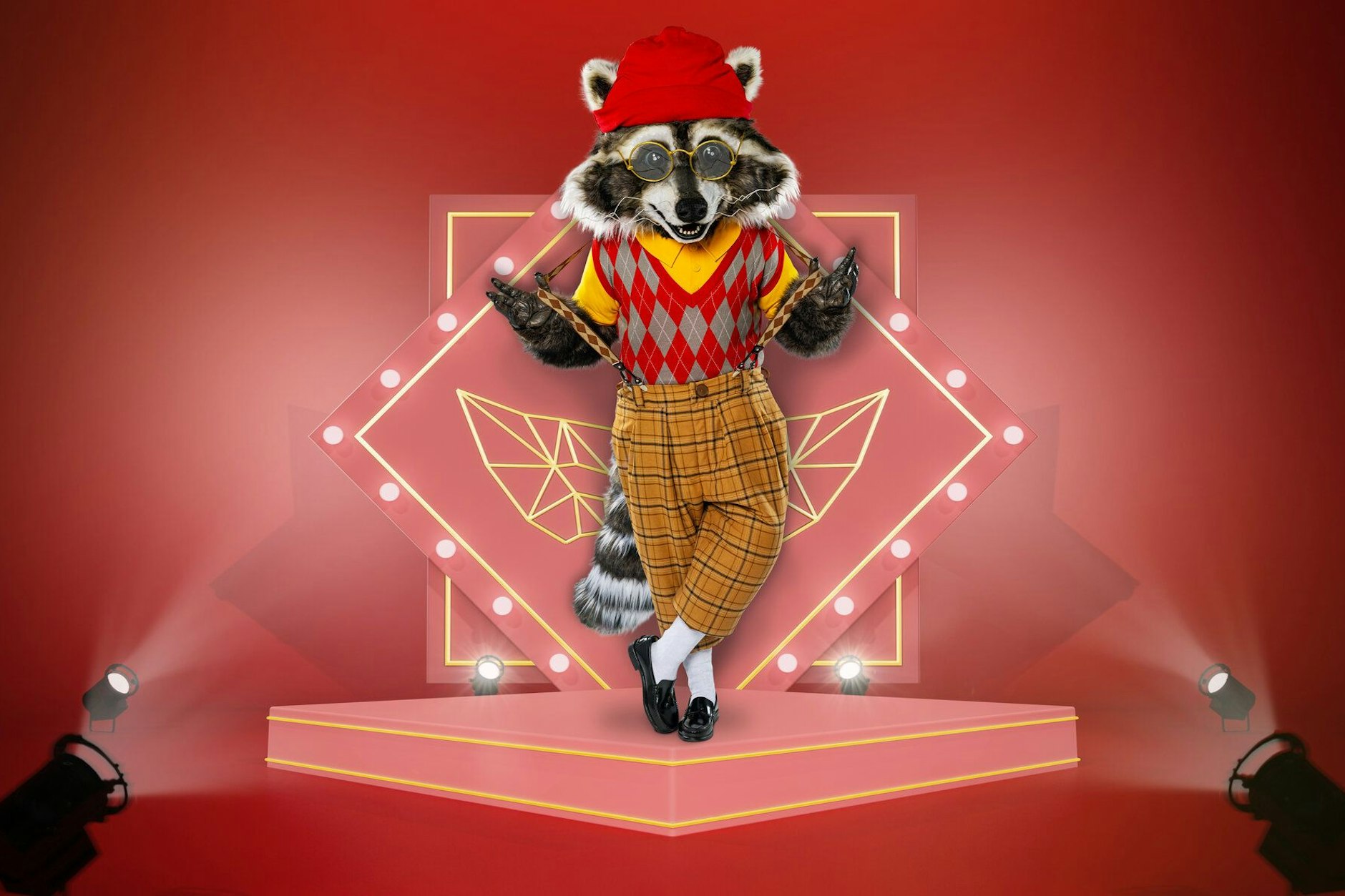 Der Waschbär bei „The Masked Singer“. Welcher Promi steckt wohl im Kostüm?