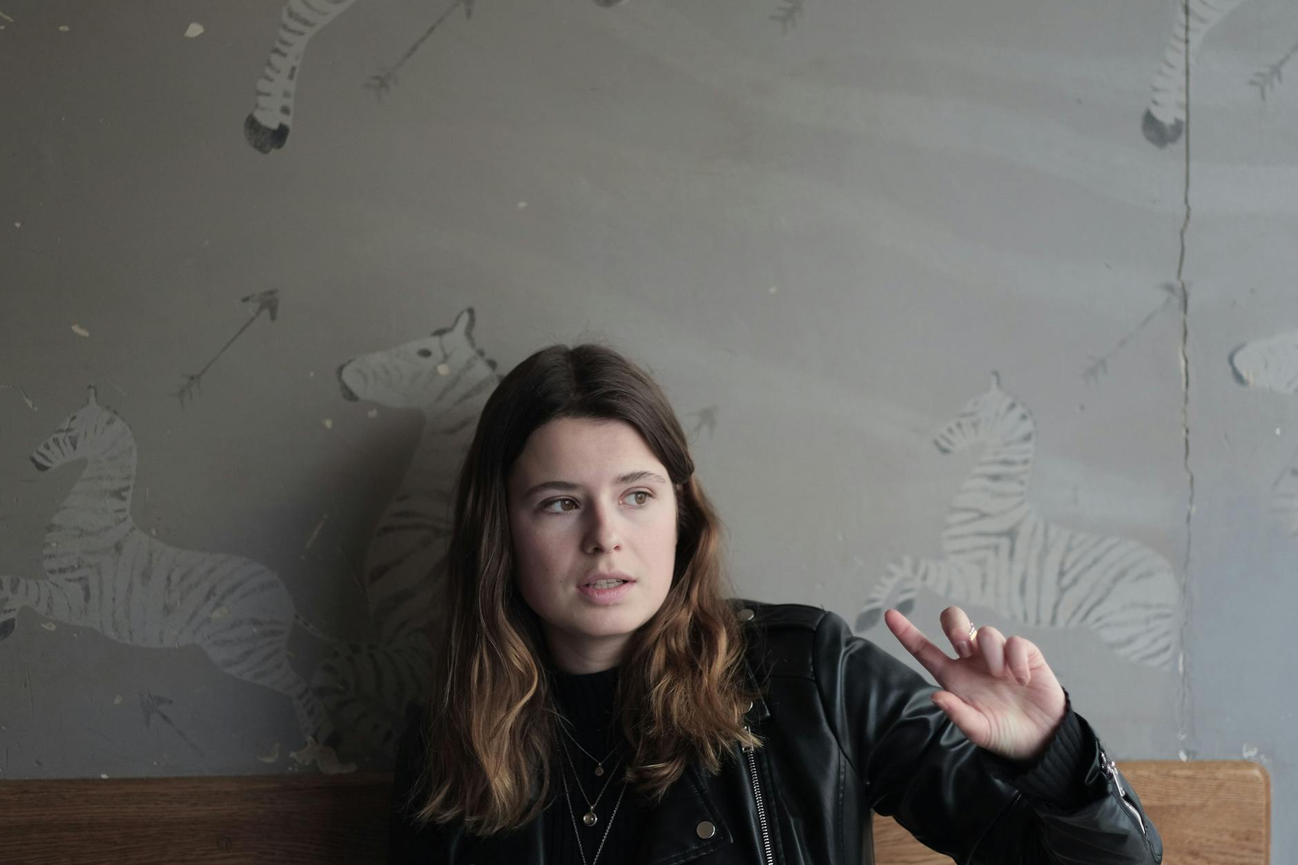 Luisa Neubauer beim Gespräch mit der Berliner Zeitung