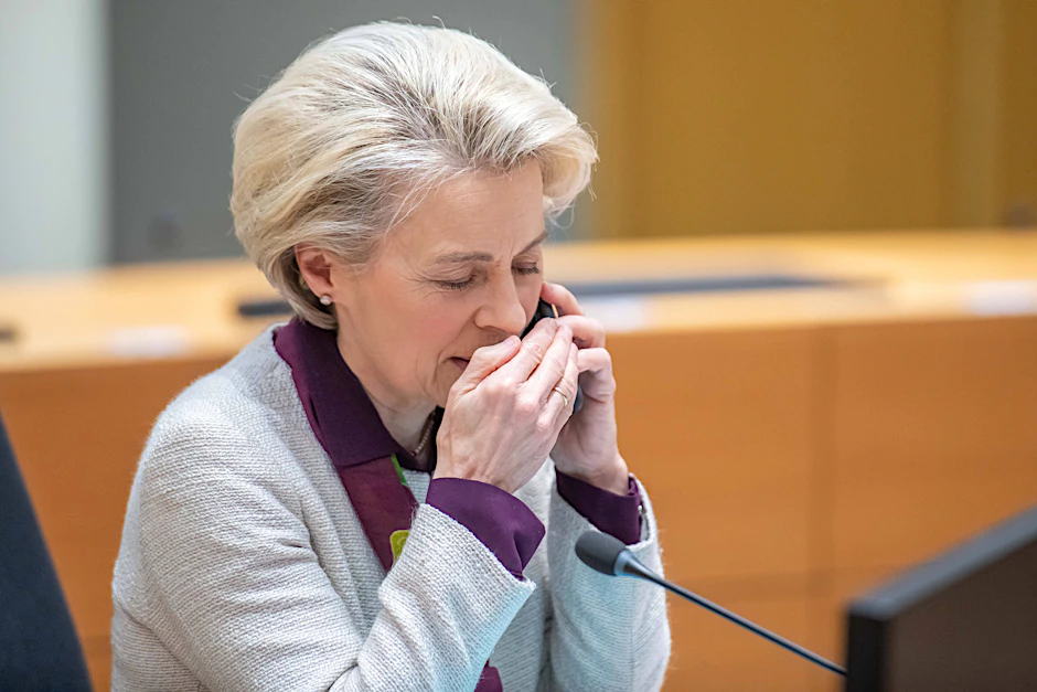 Ursula von der Leyen auf dem EU-Gipfel.&nbsp;