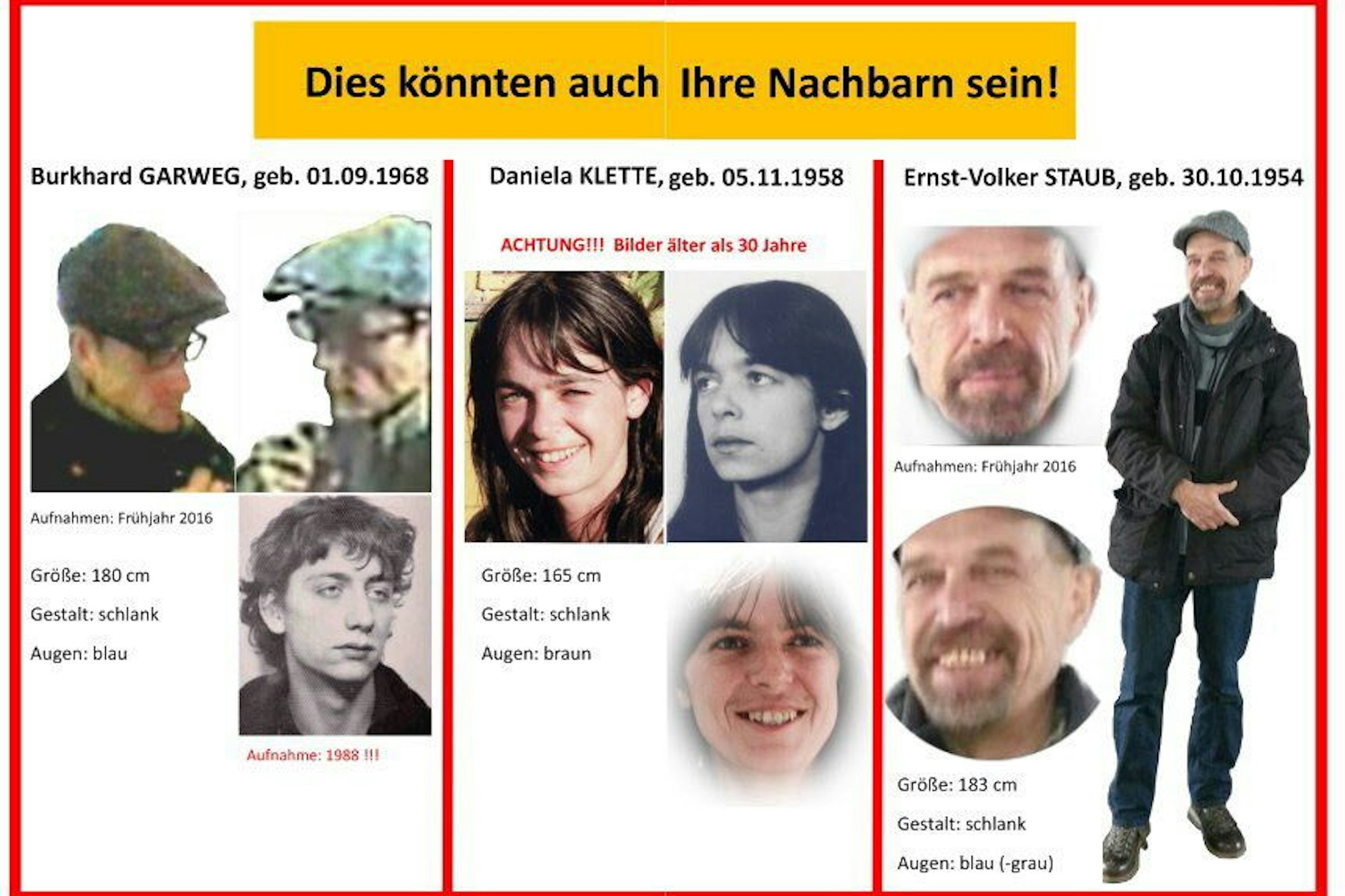 Wer von der RAF wird noch gesucht?