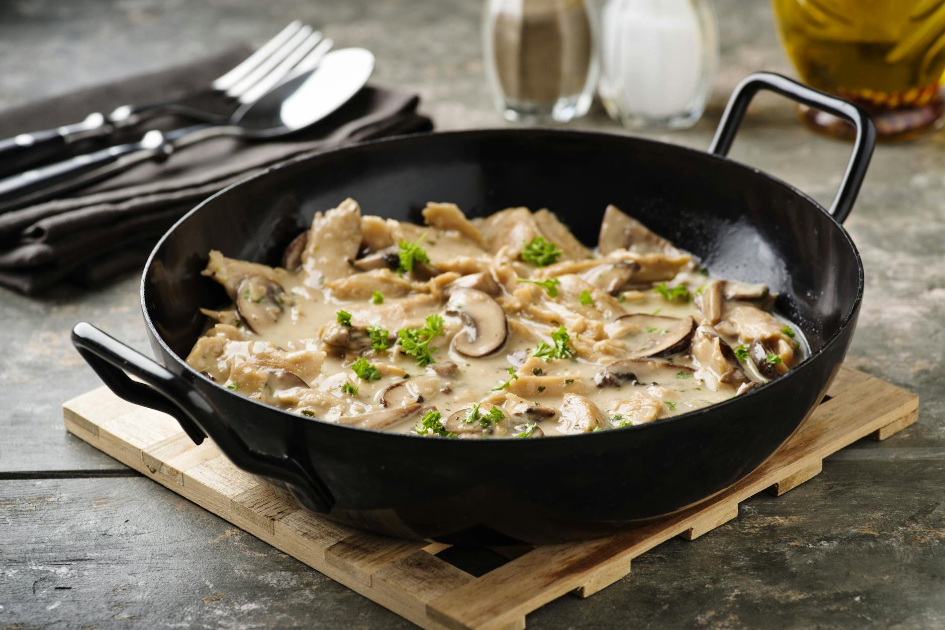 Zürcher Geschnetzeltes mit Rahmsauce