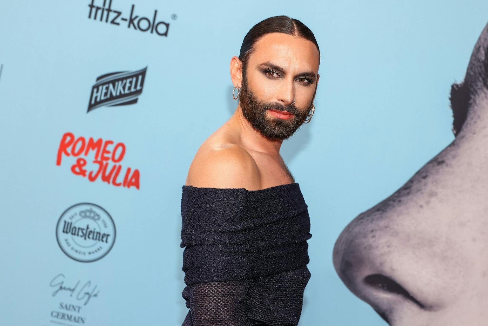 Sänger Conchita Wurst bei der Premiere des neuen Peter-Plate-Musicals «Romeo & Julia - Liebe ist Alles».