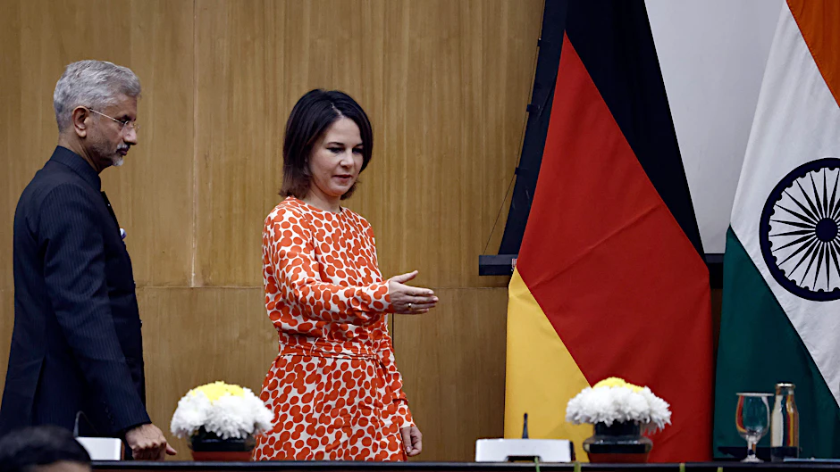 Annalena Baerbock hat im Dezember Indien besucht. Im Bild: Subrahmanyam Jaishankar (l), Außenminister von Indien. 
