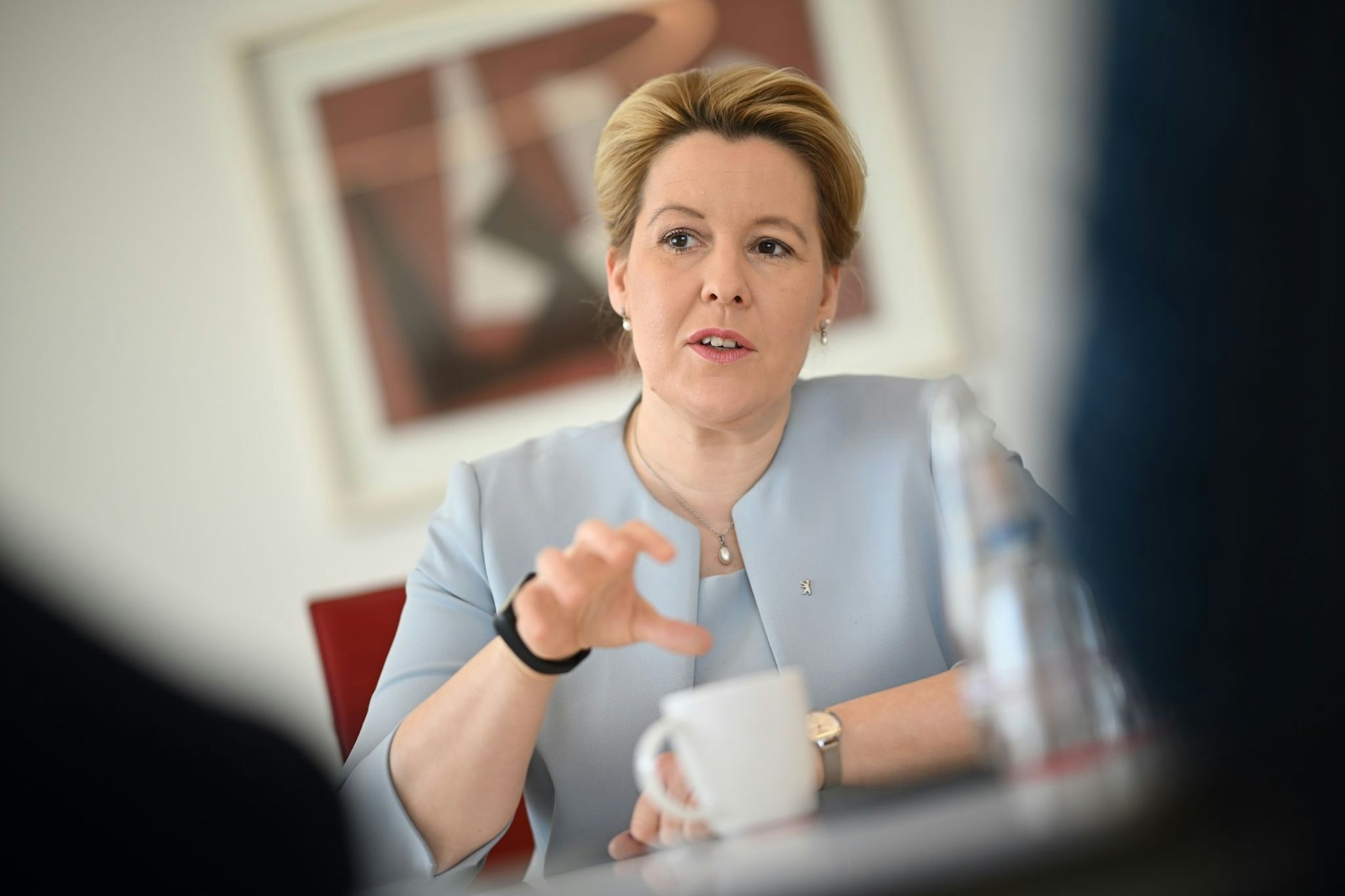 ARCHIV - Franziska Giffey spricht in Berlin.  