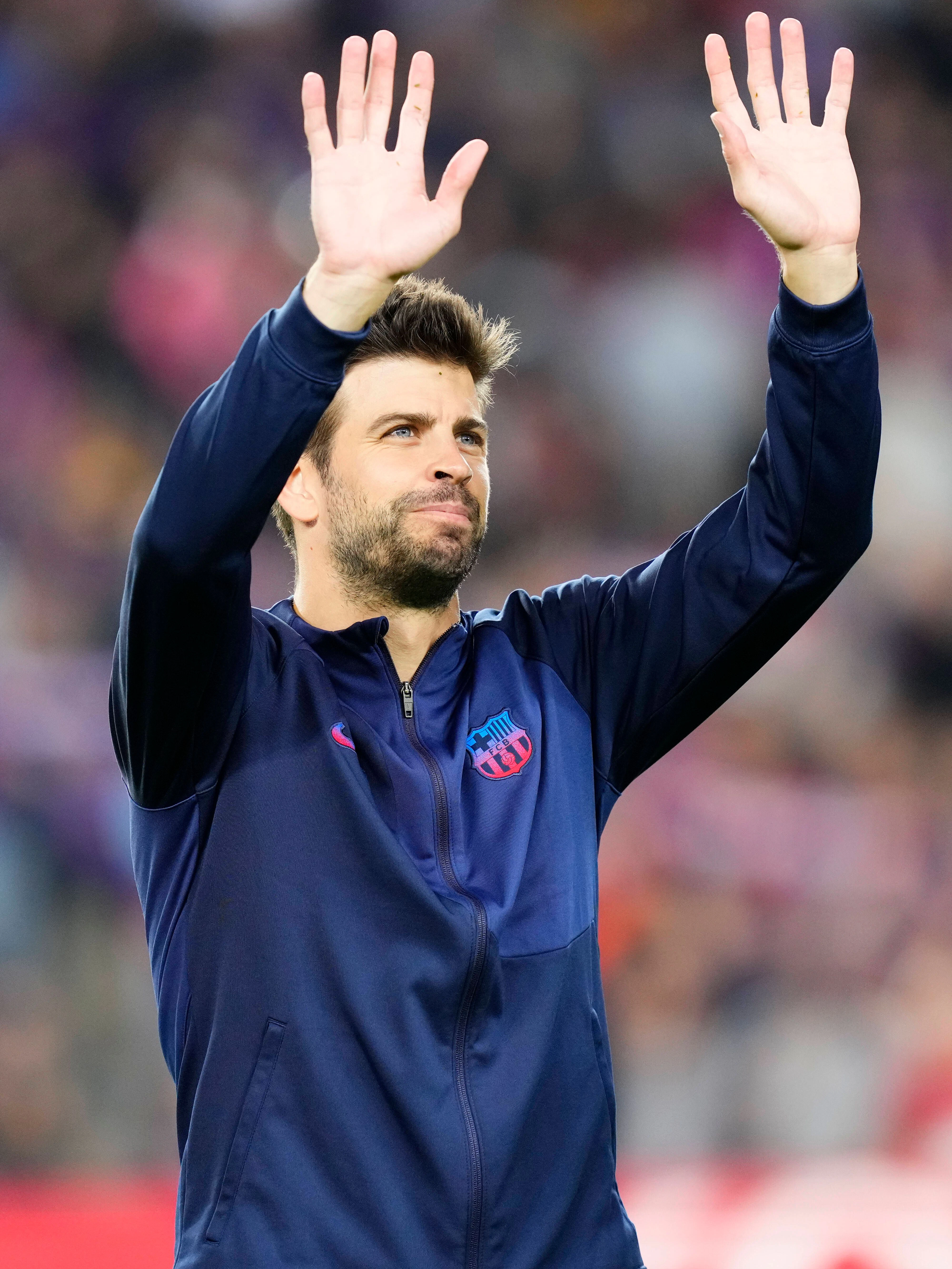 FC-Barcelona-Star&nbsp;Gerard Piqué vor Anpfiff eines Spiels gegen Celta Vigo
