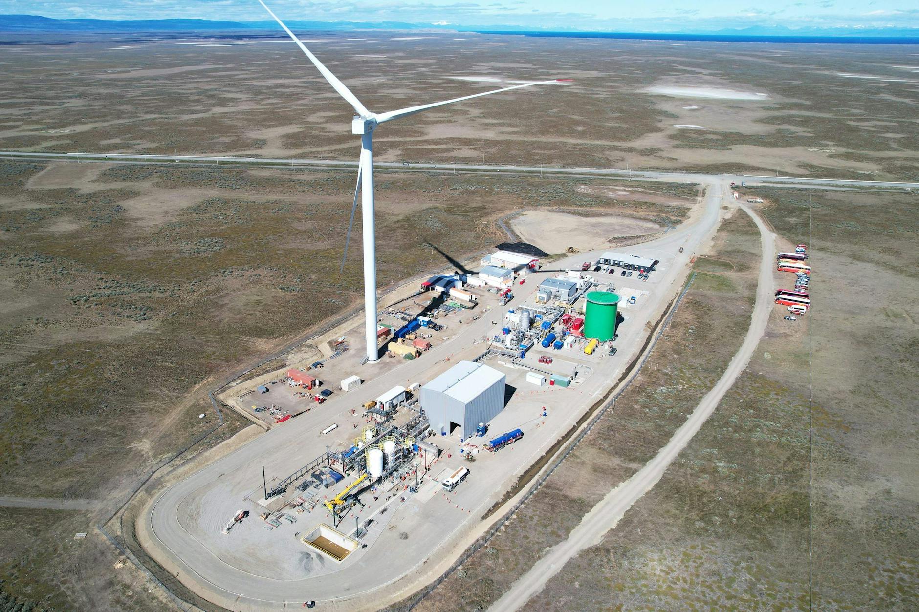 Eine E-Fuel-Anlage in der Region Punta Arenas in Chile