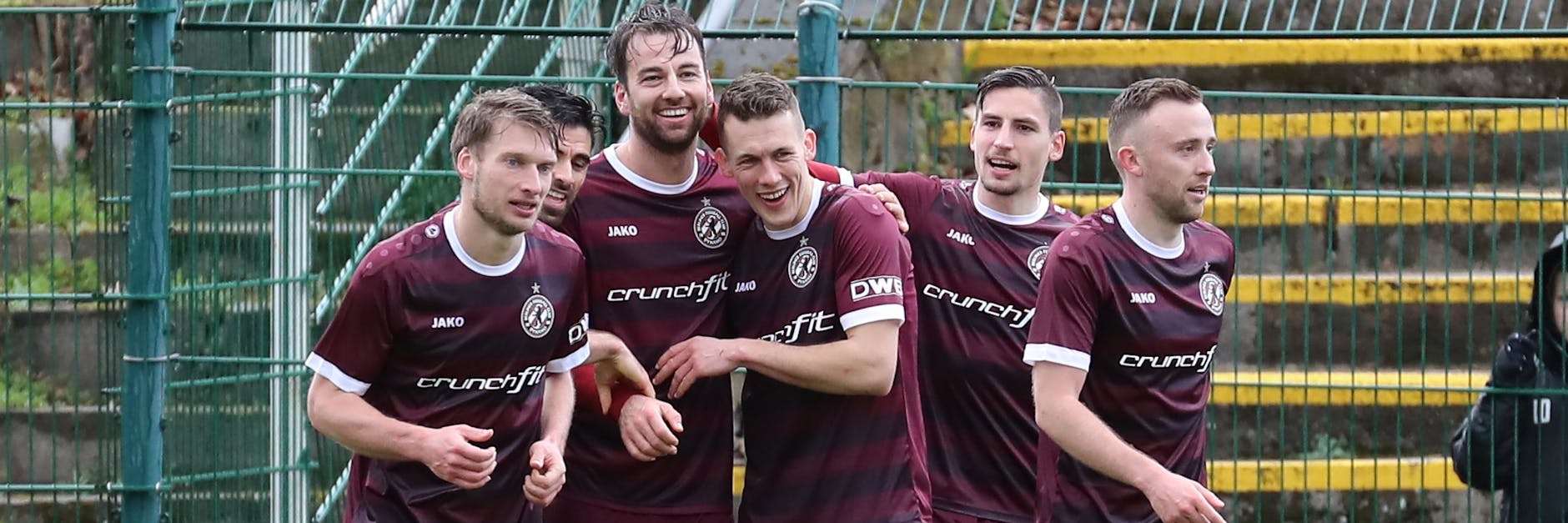 So jubelten die Kicker des BFC Dynamo über den 1:0-Sieg gegen die VSG Altglienicke im Landespokal.