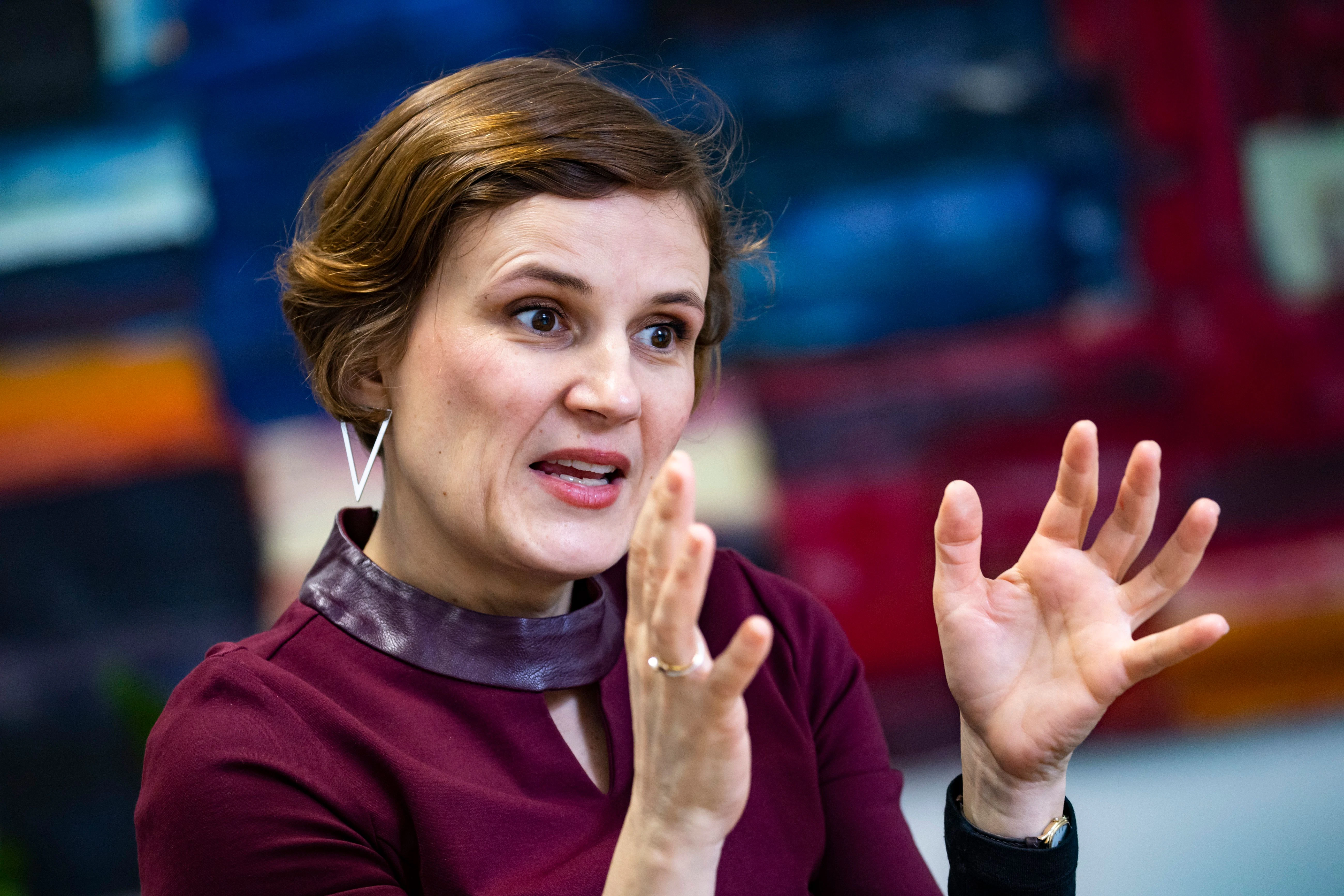 Die Senatorin für Integration, Arbeit und Soziales Katja Kipping in Berlin am 24. März 2023