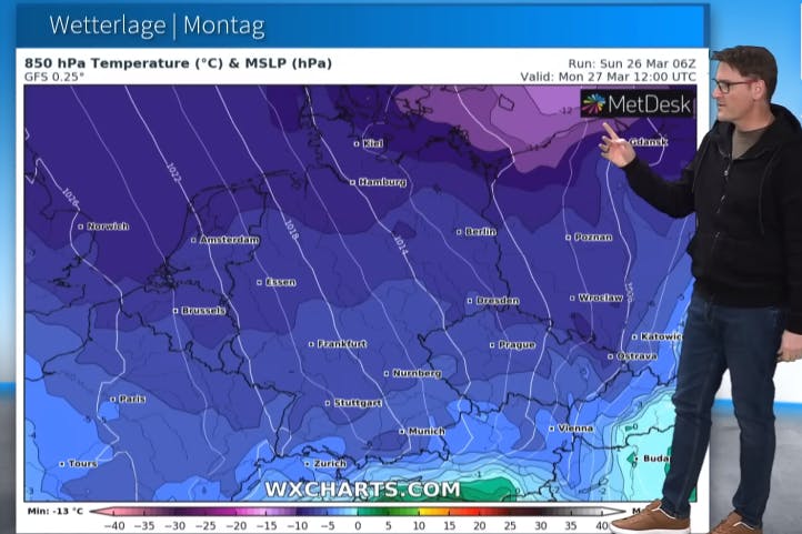 Wetter-Experte Dominik Jung erklärt die bibber-kalte Höhenluft mit deutlichen Minusgraden.