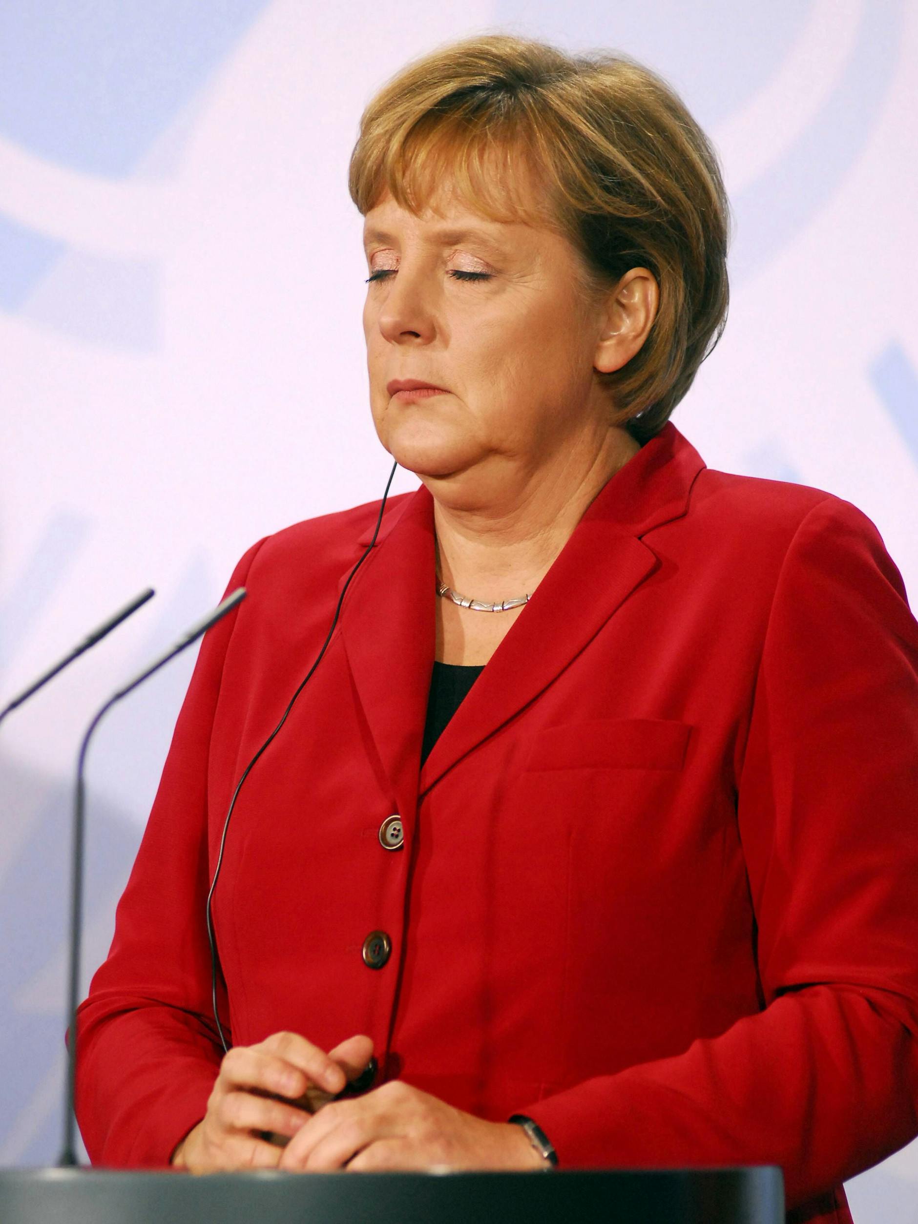 Angela Merkel während einer Pressekonferenz in Berlin: Schlaf bekam sie als Bundeskanzlerin wenig. 