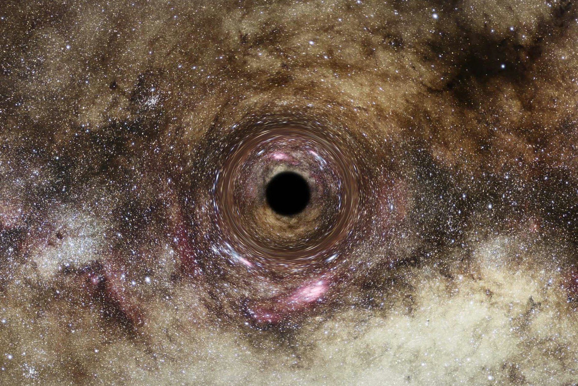 Künstlerische Darstellung eines Schwarzen Lochs der Europäischen Weltraumorganisation.