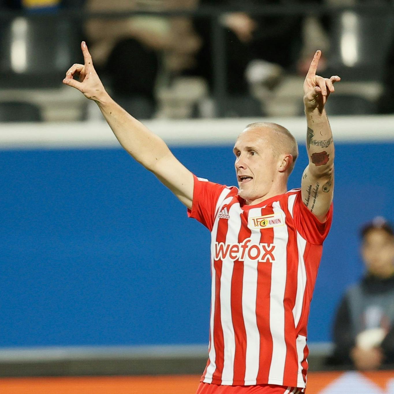 Mit seinem Tor bei Saint-Gilloise sorgte Sven Michel dafür, dass der 1. FC Union in Europa überwintern konnte.