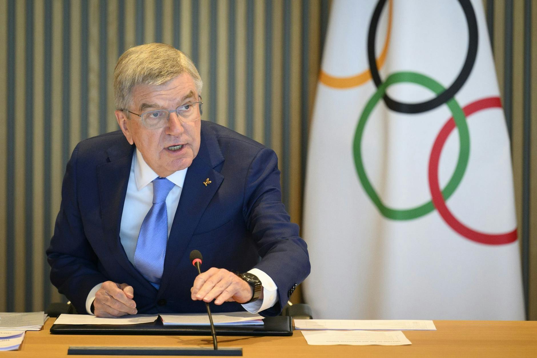 Steht als Präsident des Internationalen Olympischen Komitees in der Kritik: Thomas Bach.