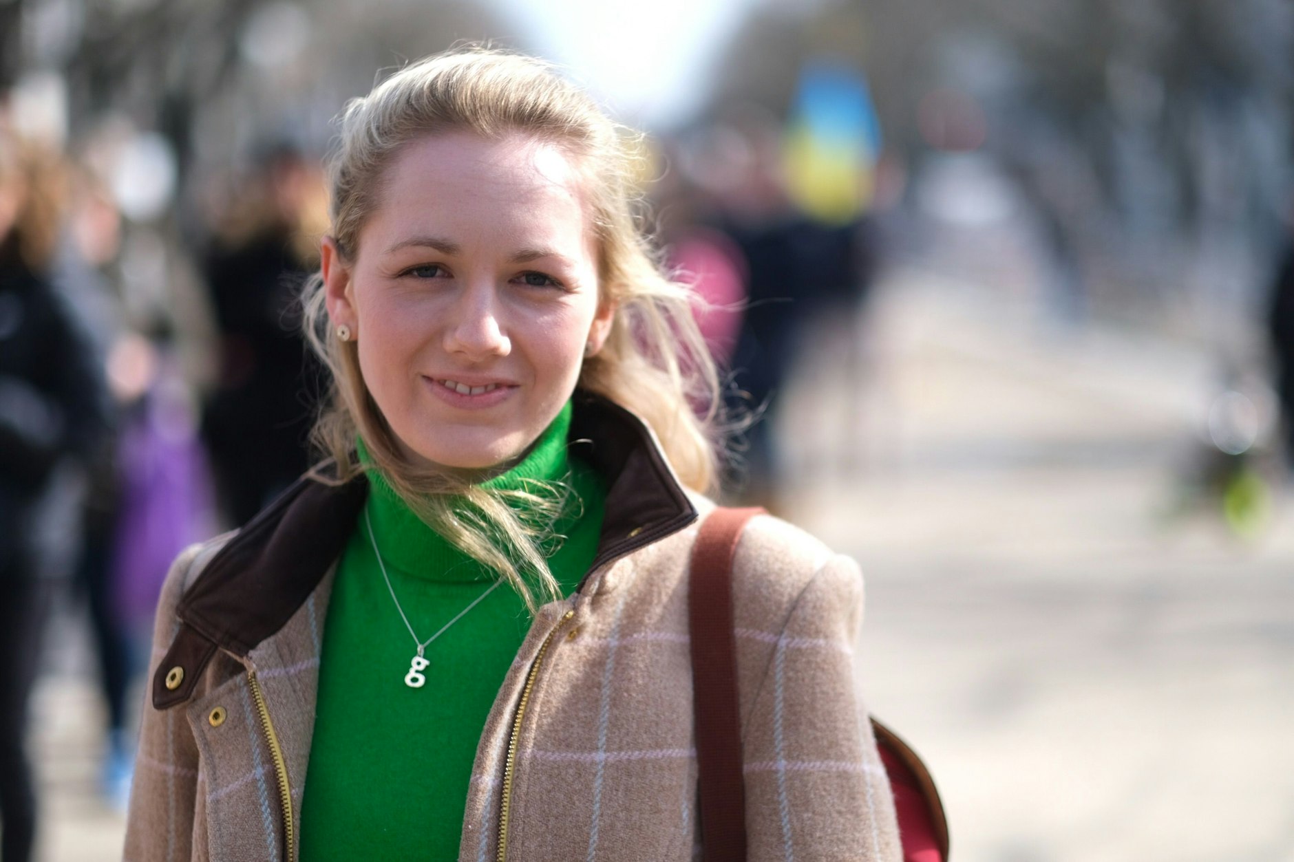 Eine Britin in Berlin: Auch Georgina Thorpe will das Königspaar erleben.