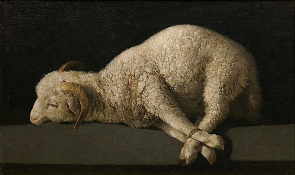 Lamm Gottes von Francisco de Zurbarán&nbsp;(1635/40): eines der berühmtesten Gemälde im Museo del Prado in Madrid.