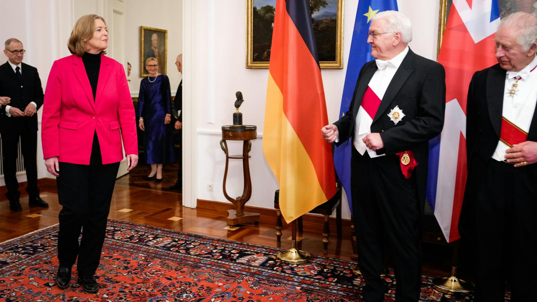 Bärbel Bas, die Präsidentin des Deutschen Bundestages, verzichtete auf ein langes Abendkleid.