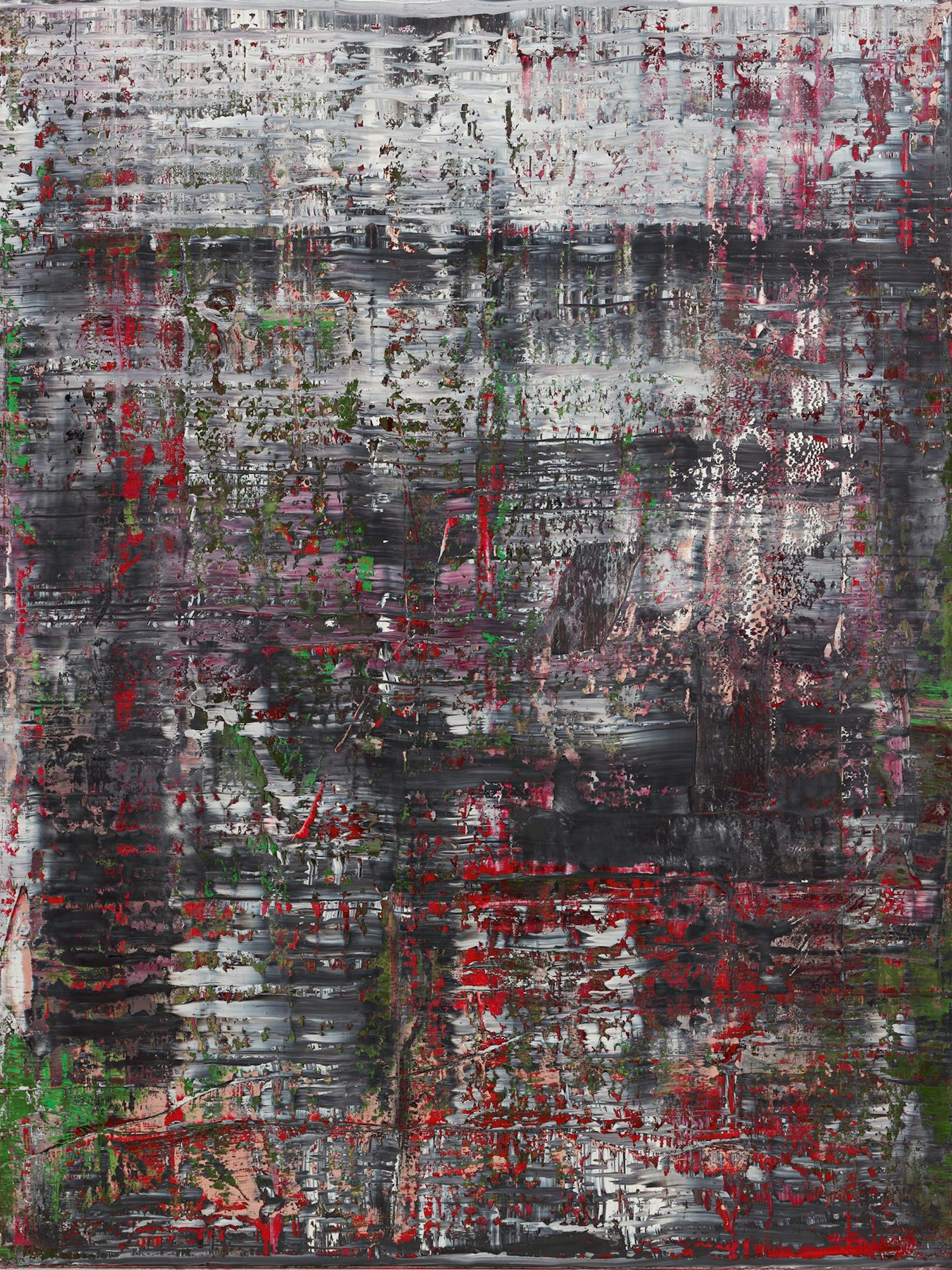 Tafel aus dem vierteiligen „Auschwitz-Birkenau“-Zyklus, 2014, Öl/Lw.&nbsp;