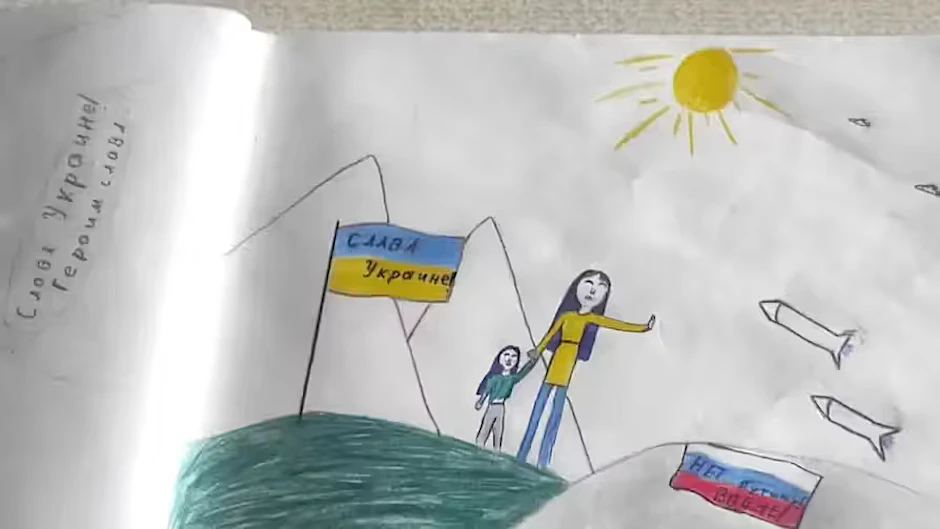 Diese Kinderzeichnung führte zu der Verurteilung des Vaters. 
