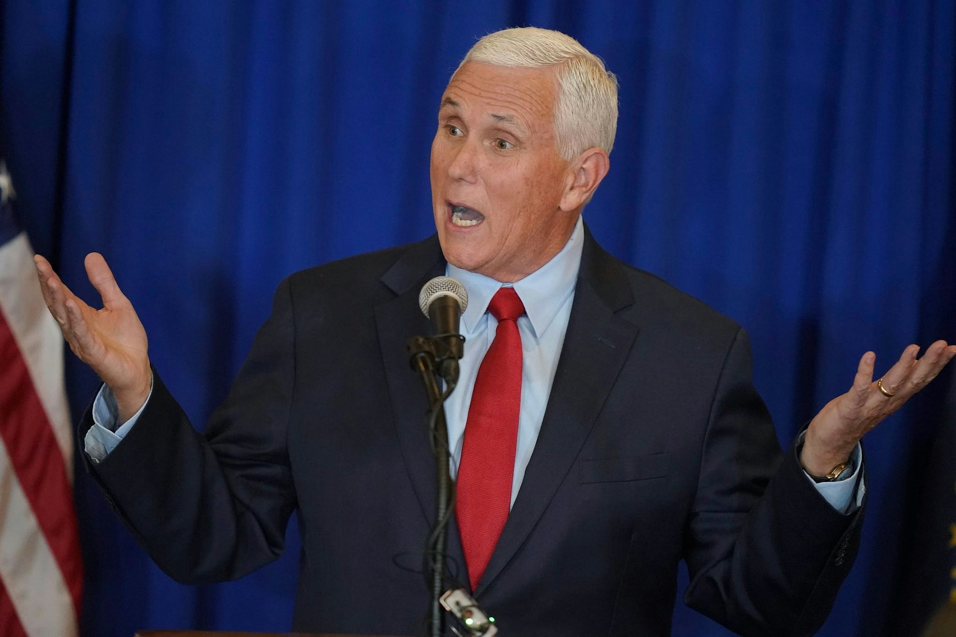 Der ehemalige US-Vizepräsident Mike Pence könnte in den Ermittlungen gegen Donald Trump aussagen.  