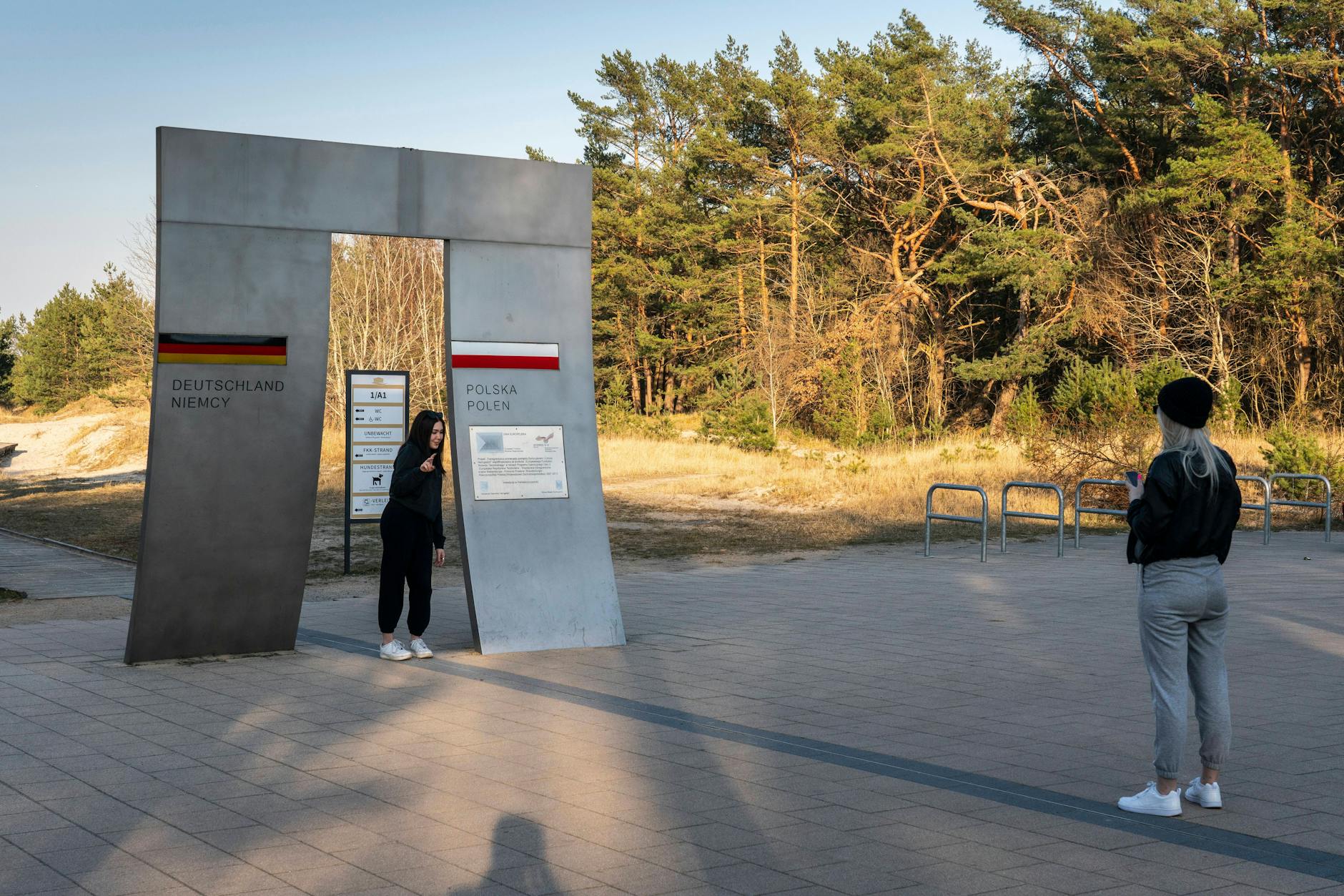 An der Grenze zwischen Deutschland und Polen