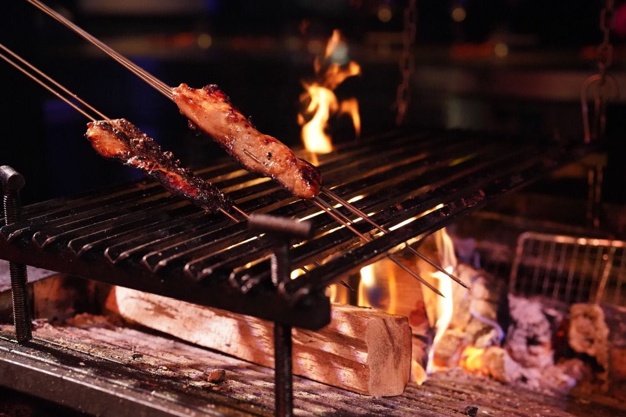 Adlerfisch am Spieß