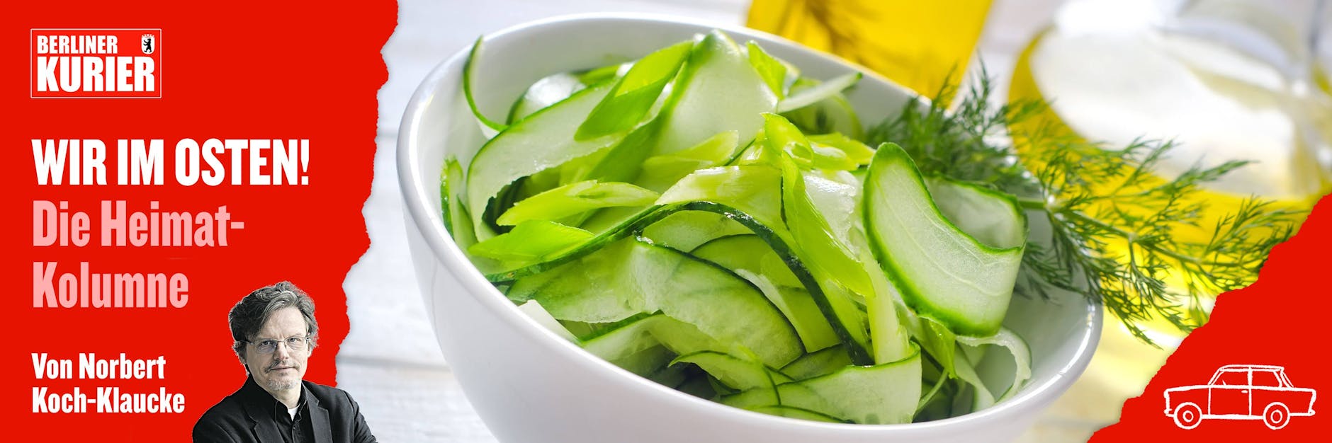 Ein Gurkensalat ist besonders lecker, wenn die Gurken aus der Heimatregion kommen.