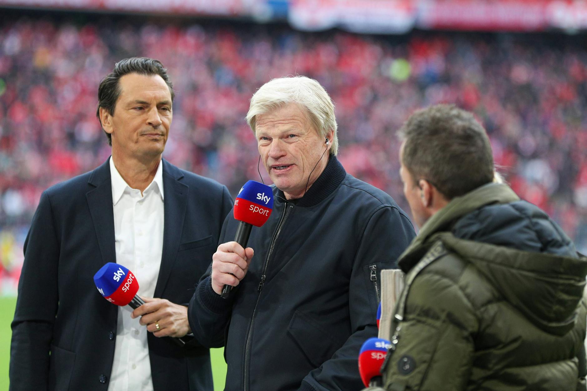 Oliver Kahn und Lothar Matthäus stritten bei Sky vor laufenden Kameras über die Art und Weise der Entlassung von Julian Nagelsmann beim FC Bayern.