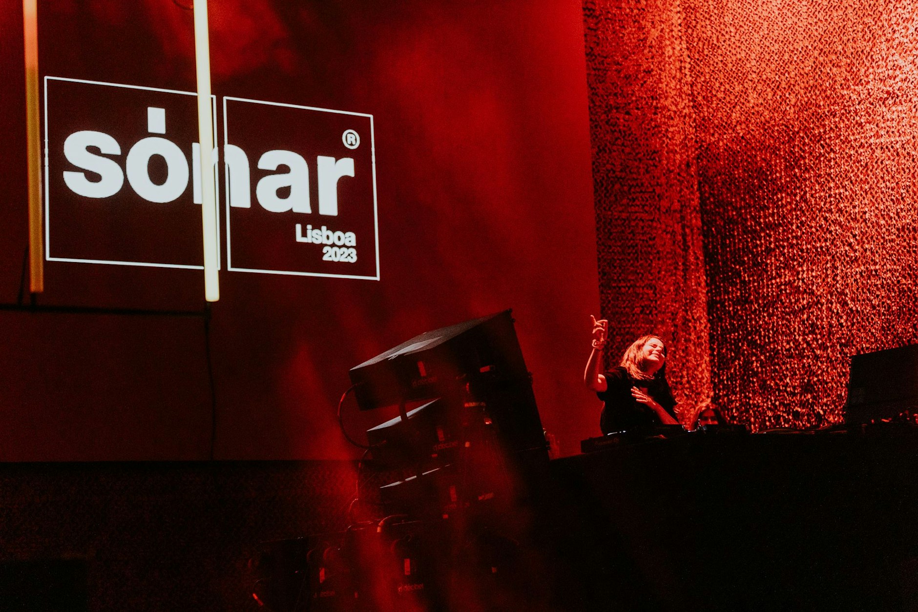 Die Berliner House-Produzentin Sofia Kourtesis legte am Eröffnungsfreitag auf dem Sónar auf.