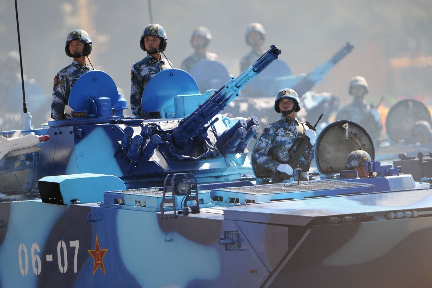 China: Militärparade in Peking.